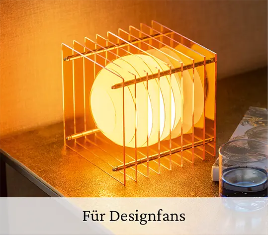 Fuer Designfans Tischlampe Lop Small Square Orange